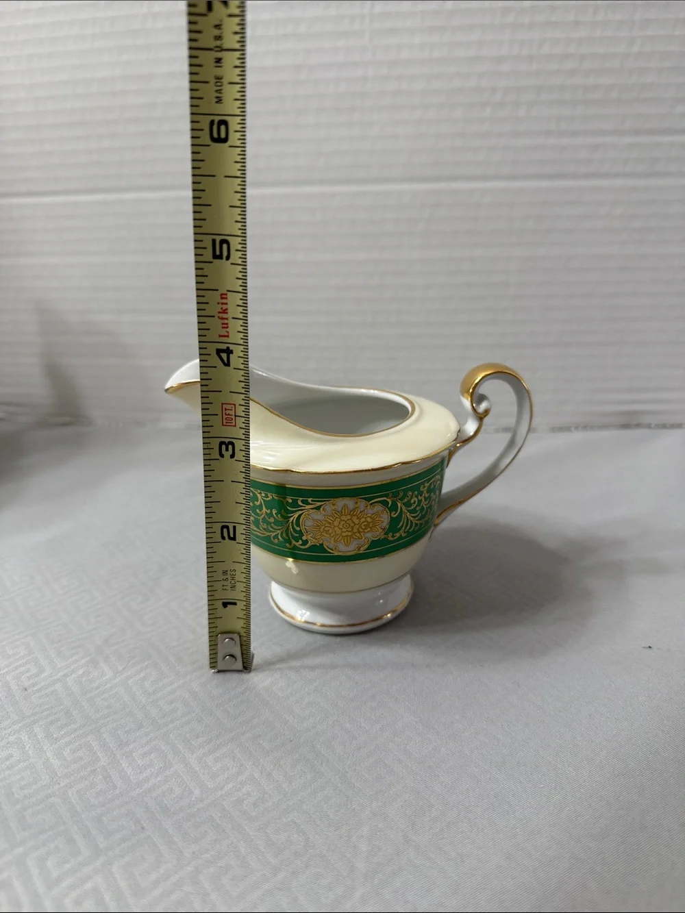 Vintage Albion China Porcelain Coffee/Tea 3 Pc Service Emerald Green Gold Japan